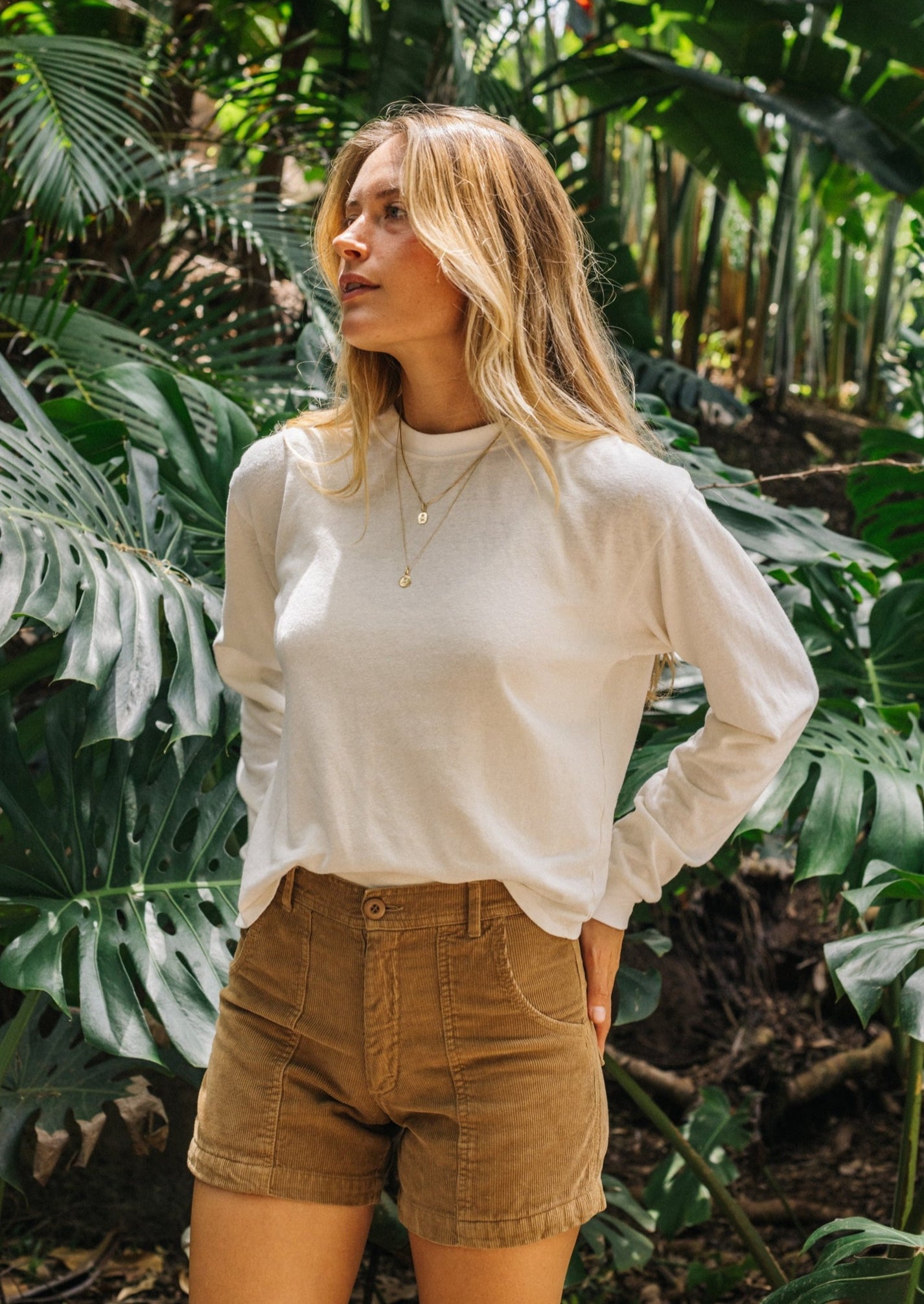 Jungmaven Cropped Long Sleeve Tee